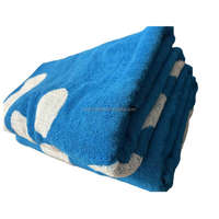 Double Sided Jacquard 100%cotton Custom Logo Woven Beach Luxury Bath Towels