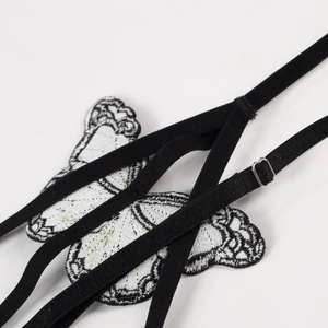 Lencería de malla negra con diseño de mariposa, ropa interior moldeadora, teddy transparente con tiras, ropa de dormir para mujer, fabricante OEM - Product Image 3