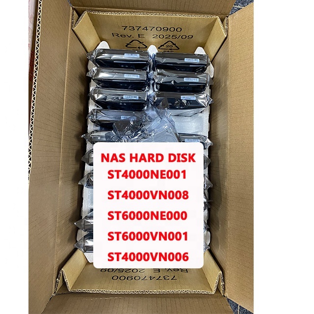 Nas HDD 2TB 4TB 6TB 8TB 10TB 12TB 14TB 16TB ST4000NE001 SATA 256MB 3.5in Internal Hard Drives for Enterprise Server ST2000VN003