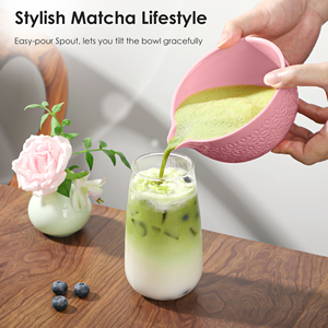 Premium Traditional Japanese-Style 4-Piece Matcha <b>Tea</b> <b>Set</b> Engraved Porcelain Bowl Bamboo Hand Whisk Butterfly Matcha Tool <b>Set</b> - Product Image 5