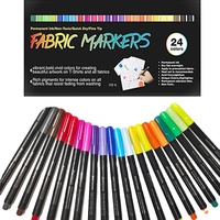 Nouveaux produits colorés bricolage dessin Sublimation magique chaleur transfert thermique impression couleur sur ensemble t-shirt et marqueurs de tissu stylos