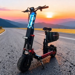 Scooter électrique pliable pour adultes tout-terrain 72v à double moteur, batterie au lithium 40ah 80ah 100ah, autonomie longue portée 80-300KM, roues de 13 pouces et 14 pouces - Product Image 1