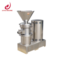 Équipement commercial JUYOU pour le broyage de noix et de piments, machine à fabriquer du beurre de cacahuètes, moulin colloïdal vertical industriel pour aliments