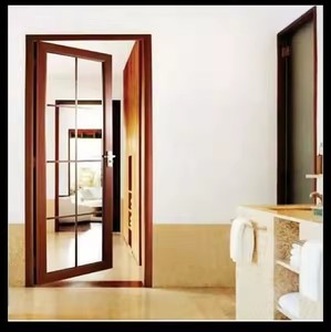 <span class=keywords><strong>Porte</strong></span> coulissante en verre en alliage d'aluminium étanche pour une utilisation intérieure dans les garages Salles <span class=keywords><strong>de</strong></span> bains Hôtels Villas Appartements - Product Image 4