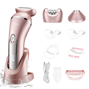 Afeitadora Eléctrica Multifuncional 3 en 1 Hatteker para Mujer, Depiladora, Máquina de Afeitado en Seco y Húmedo para Eliminar el Vello Corporal - Product Image 2