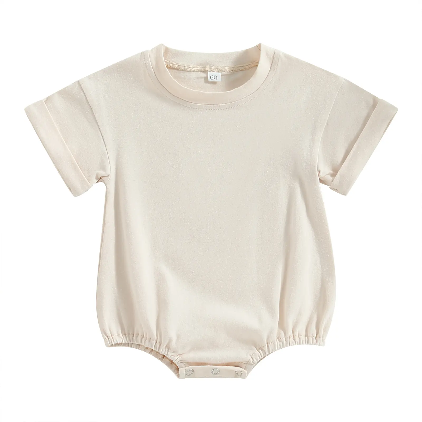 Body vierge 100% coton pour bébé Vêtements oversize pour bébé Barboteuse à épaules tombantes