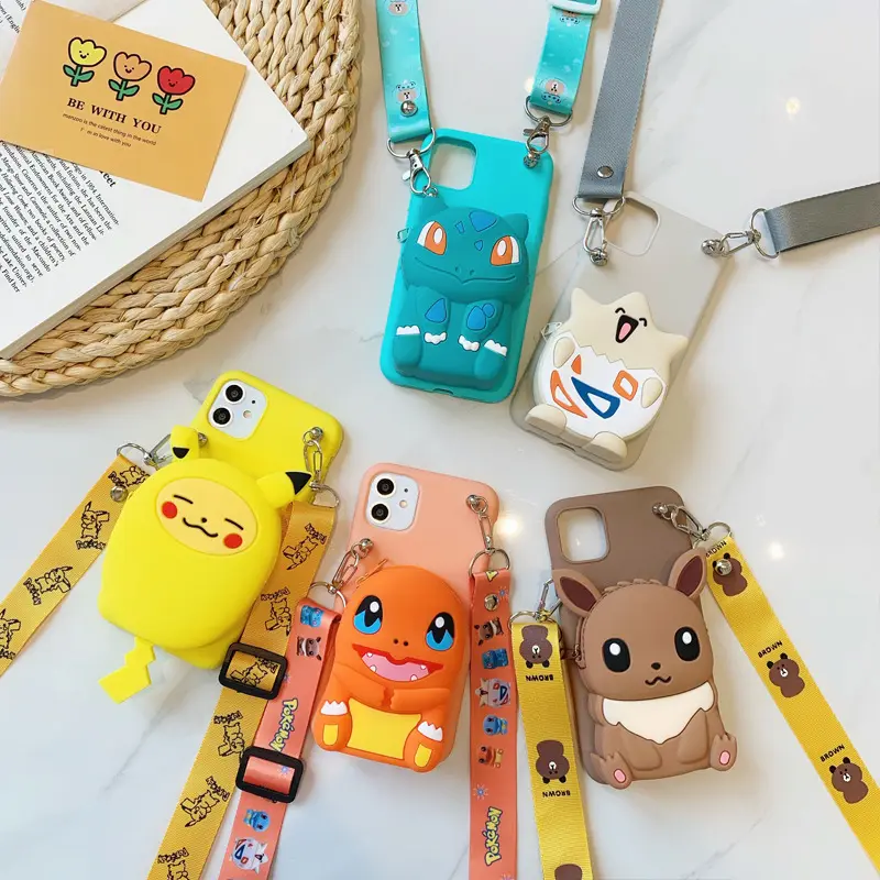 phone 7 8 Plus X S XR 11 Pro Max 13 Pro wholesale cute 3d silicone character cartoon character phone cases