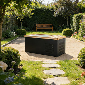 Enfriador de inmersión en frío con filtro y ozono, con cubierta negra, para sauna exterior y baño de hielo. - Product Image 5