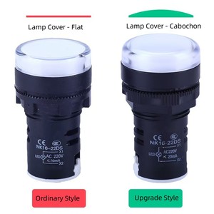 AD16-22 <span class=keywords><strong>LED</strong></span> Pilot chỉ số ánh sáng với nd22mm gắn lỗ thiết bị điện đèn tín hiệu cho AC/DC12V 24V 220V 380V - Product Image 2