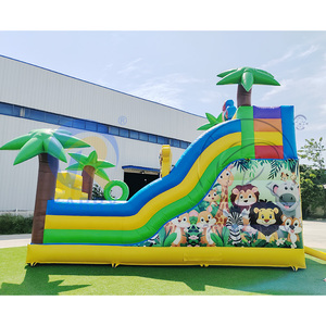 Château gonflable commercial en PVC 0,55 avec toboggan <span class=keywords><strong>pour</strong></span> enfants, combo château et <span class=keywords><strong>jeux</strong></span>, idéal <span class=keywords><strong>pour</strong></span> les fêtes en extérieur, parcs d'attractions, et activités commerciales dans les jardins. - Product Image 3