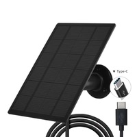 Caméra CCTV solaire sans fil PTZ, panneau solaire demi-cellule 3W/6W, WiFi 4MP, 2A 5V DC12V pour caméra