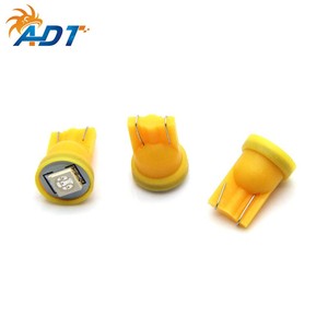 หลอดไฟ LED ADT วอร์มไวท์ 3000k ป้องกันแสงสะท้อน AC DC 6.3V รุ่น 194 T10 # หลอดไฟ LED 555 1 LED 5050 SMD สำหรับเกมตีหนู/แมลงสาบแบบพินบอล - Product Image 2