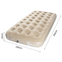 Portable pliant sac de transport matelas pneumatique pompe Rechargeable intégrée détachable étanche PVC Camping randonnée lit pneumatique gonflable
