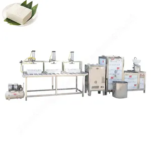 Sojamilch-Tofumaschinen-Anbieter mit Gas Sojabohnenmilch Paneer und Tofu Herstellung Kochen Mahlen Maschine Hochgeschwindigkeits-Sojamilchmaschine