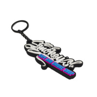 Llavero Colgante de PVC Suave 3D, Personalizado, Ecológico, Promocional, Impreso, Lavable, de Doble Cara, para Fabricantes Industriales