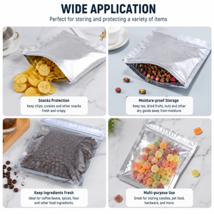 Promotion 100x150mm Matte <b>Zip</b> Lock Stand Pouch BOPP Mylar PE Custom <b>Clear</b> Reusable Resealable Moisture Proof Baby Food Milk - Product Image 3