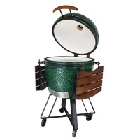 Heying 26 Zoll extra Großer Grill Outdoor BBQ Kamado für Brathähnchen, Pizza und Fleisch – Super Isoliert