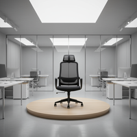 Chaise de bureau ergonomique moderne en tissu maillé à dossier haut, pivotante et réglable en hauteur, pour la maison et le bureau – Vente en gros directe usine