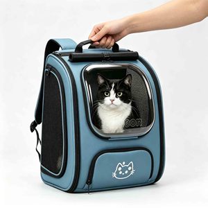 Sac à dos de transport respirant pour chat, sac de transport pour animaux de compagnie, produits de voyage, sac portable pour animaux, grand espace, sac à dos pour chat et chien, sac à dos bulle - Product Image 2