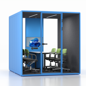 Cabina insonorizzata Mobile per conferenza Business negoziazione Piano silenziatore <span class=keywords><strong>camera</strong></span> per la riduzione del rumore uffici Pod Live Room - Product Image 4