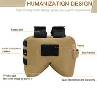 Mydays Outdoor en stock, support de banc tactique durable Molle, support de tir pour fenêtre, sac de soutien pour la chasse en plein air (sans rembourrage)