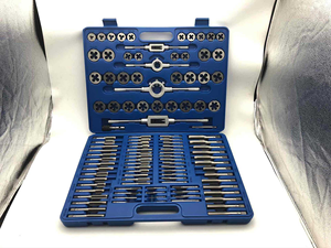 Juego de Machos y Terrajas M2-M18 de Acero de Alta Velocidad con Titanio para Cortar Roscas Externas e Internas, Marca E-Work, Diámetro de 1/2-4 Pulgadas - Product Image 6