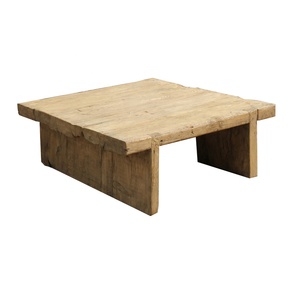 <span class=keywords><strong>Table</strong></span> <span class=keywords><strong>basse</strong></span> en <span class=keywords><strong>bois</strong></span> massif style Antique, offre spéciale, décolorée, en <span class=keywords><strong>bois</strong></span> massif, style carré rustique naturel - Product Image 1