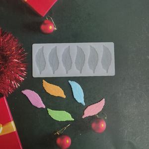 <span class=keywords><strong>Moule</strong></span> à gâteau en Silicone en forme de feuille 3D, 6 feuilles, Cupcake au chocolat, savon glacé, <span class=keywords><strong>beurre</strong></span>, petits Brownies, outils pour gâteaux de fête - Product Image 4