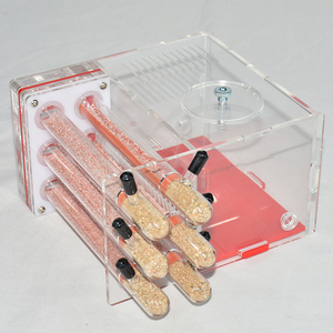 Casa de granja de hormigas de bricolaje con área de alimentación, nido de hormigas, taller de insectos, hormiguero para mascotas con 6 tubos de yeso - Product Image 6