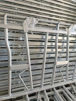 Panneaux de clôture pour bétail à verrouillage automatique, portails d'alimentation pour animaux, barrières de tête de bovins, galvanisés à chaud