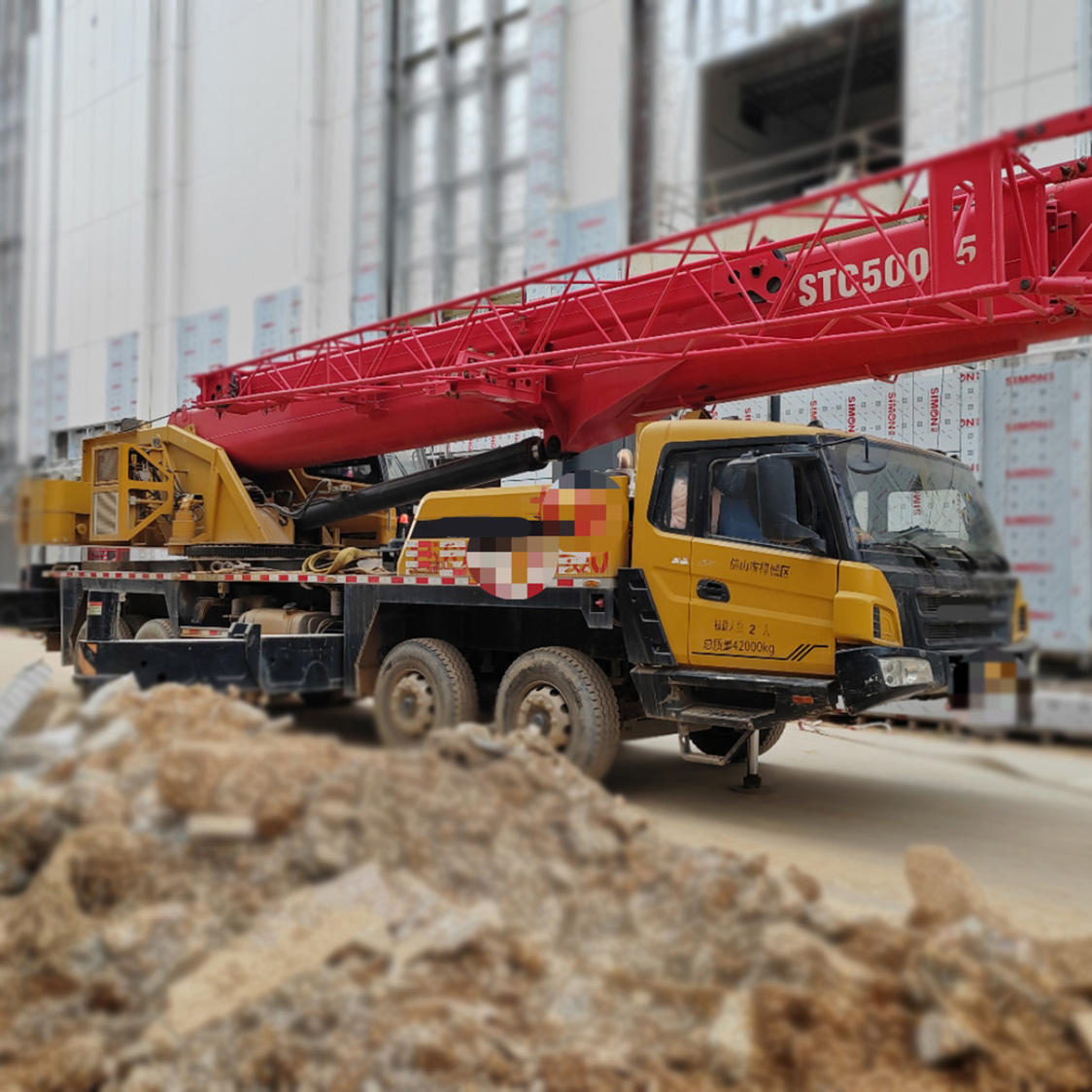 Used Truck Crane Mobile Crane for Sale Popular Model STC500E5 50T for Lifting Load