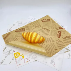 Papier d'emballage pour hamburgers et poulet frit, résistant à la graisse, de qualité alimentaire, écologique, taille personnalisée, impression de logo, résistant à l'huile - Product Image 4