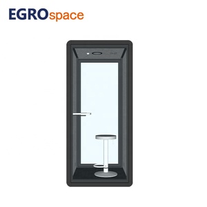 EGROspace Modern Commercial Acoustic Cabin Privacy Work Soundproof Movable <strong>Telephone</strong> Booth Office Pod - Product Image 4