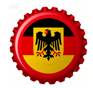 Bandiera Tedesca 2026 per Partite di Calcio, 48 Bandiere Nazionali, Tappo per Bottiglia di Birra Creativo, Decorazione da Appendere per Bar e Caffè, Personalizzabile - Product Image 1