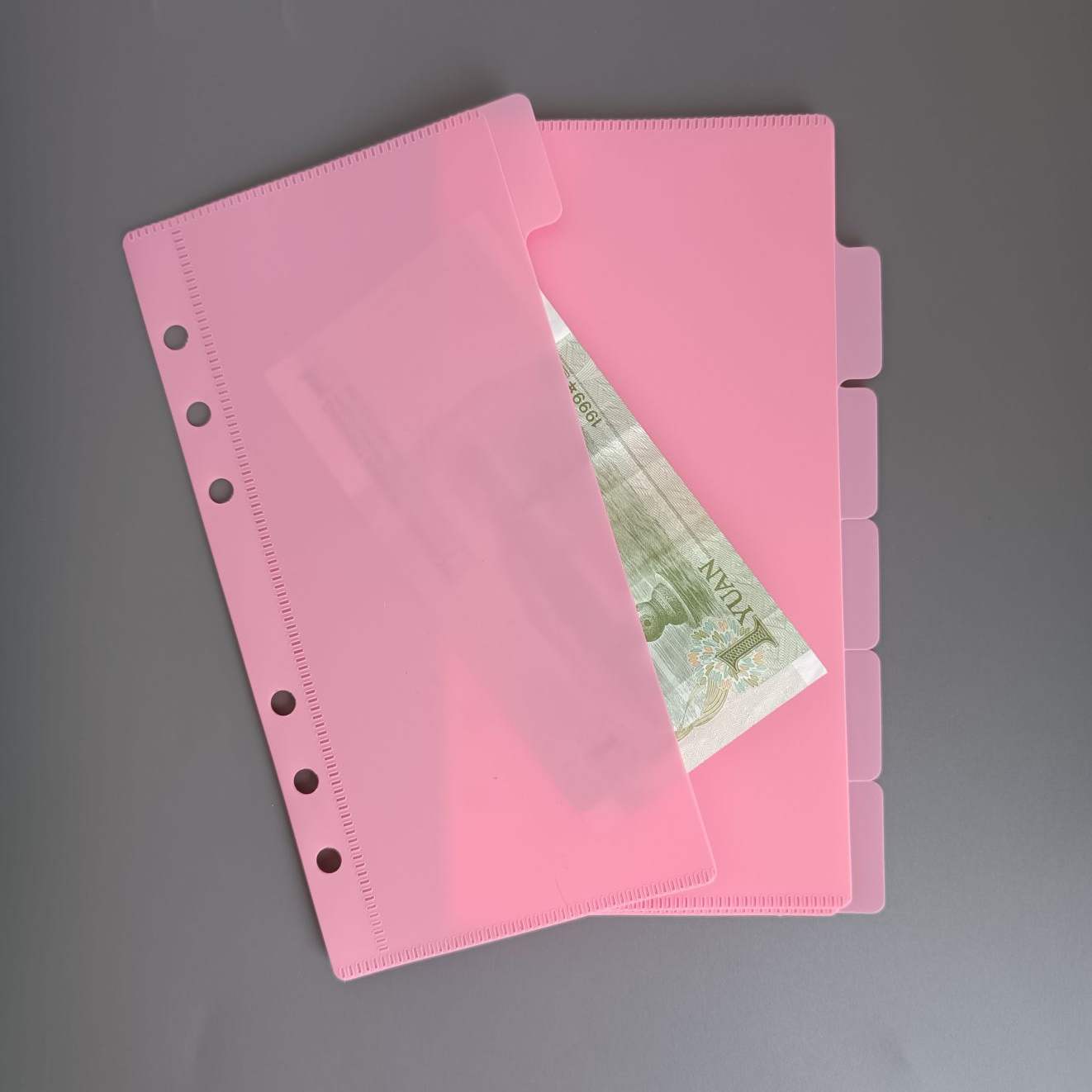 Sobre con Pestañas Rosa Oscuro