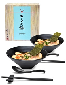 Ensemble de bols en mélamine japonaise incassables et écologiques, personnalisables avec logo, pour <span class=keywords><strong>ramen</strong></span>, nouilles, soupes, salades, restaurants, empilables, haute qualité, pour fêtes - Product Image 5