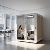 Cabine de travail acoustique insonorisée pour bureau, cabine téléphonique, isolation acoustique pour le travail au bureau