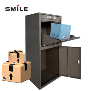 Boîte à colis extérieure en métal Express avec système antivol, capacité 100L, design autoportant - Product Image 1