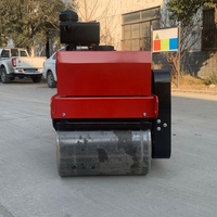 Rouleau compresseur de sol en béton portable à main tandem pour bébé, à moteur essence diesel, largement utilisé en Chine