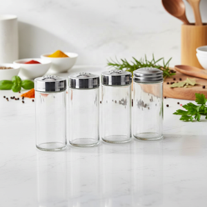 Recipiente Cuadrado de Vidrio para Condimentos de Cocina con Tapa, Ecológico, Salero, Pimentero, Tarro de Especias, Botella para Condimentos - Product Image 3