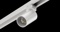 Projecteur LED COB Commercial sur Rail en Aluminium, Luminaire Spot à CRI Élevé pour Magasins de Détail et Galeries d'Exposition