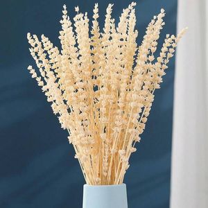 Bouquet de fleurs de lavande séchées, bouquet de lavande blanche préservée, 17 fleurs séchées naturelles pour la décoration de la maison, des mariages, des vases, des photos - Product Image 1