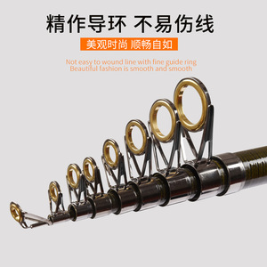 Canne à pêche télescopique Guangwei Mini Sea Rod 2M en acier carbone pour la pêche en mer - Product Image 4