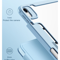 Nouveau Design Pull-out Caché Stylo Fente Split Aspiration Magnétique Sommeil Automatique et Cas de Réveil pour ipad air 10.9 Pouces 2020