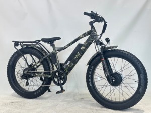Bicicleta Eléctrica de Caza al por Mayor de Fábrica OEM/ODM, Doble Motor 2000W 60V20Ah, Neumático Ancho, 70-80km/h Alta Velocidad, Pedido a Granel - Product Image 4