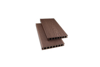Terrasse WPC de haute qualité avec conception moderne de grain de bois gaufré 3D Plancher de terrasse et de piscine extérieurs imperméables
