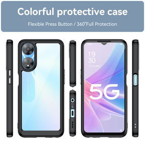 Funda de teléfono Acrílico Plegable Funda móvil Transparente Duro para <span class=keywords><strong>OPPO</strong></span> <span class=keywords><strong>A58</strong></span> 4G <span class=keywords><strong>5G</strong></span> Funda de lujo a prueba de golpes para <span class=keywords><strong>Oppo</strong></span> A78 4G - Product Image 2
