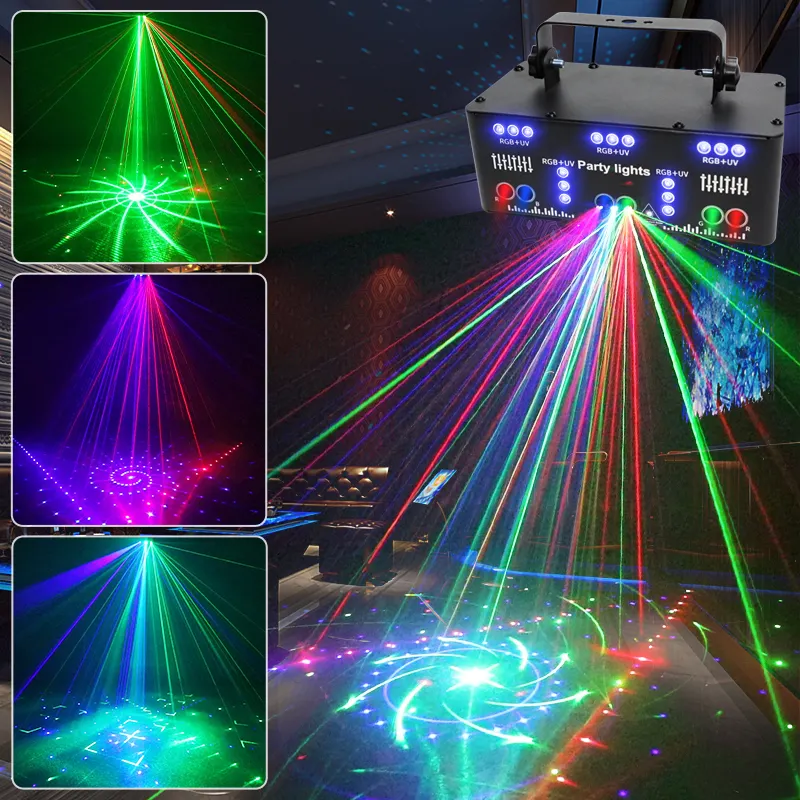 New led rgbw 21eye DMX-512 stage light disco laser projector light dj light for party night club Karaoke kTV bar dancefloor