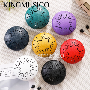 Tambour à langue en acier <span class=keywords><strong>de</strong></span> 4 pouces à 8 notes |   Mini Handpan <span class=keywords><strong>Zen</strong></span> Drum pour enfants |   Petit <span class=keywords><strong>instrument</strong></span> <span class=keywords><strong>de</strong></span> percussion en gros - Product Image 3