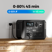 Générateur solaire d'urgence BP060A LiFePO4, panneau solaire, camping, UPS, station d'alimentation portable extérieure, 600W, charge sans fil pour voiture, MPPT